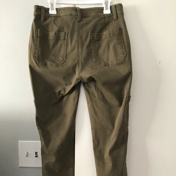 Banana Republic SLOAN Utility Heritage Olive Green Mid Rise Cargo Chino Size 2 - Picture 5 of 8